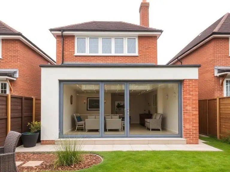 completed rear extension maidenhead bifold doors