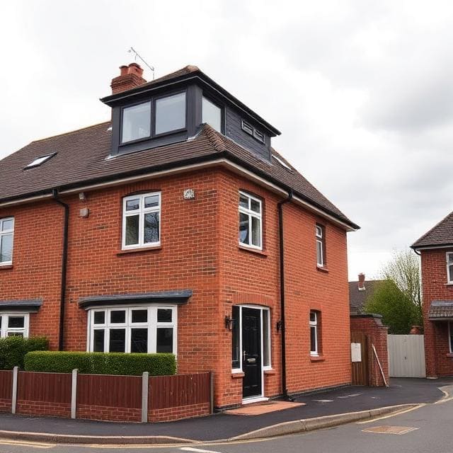 Loft Conversions Berkshire 6 Semi detached house in Berkshire with a rear dormer loft conversion adding extra living space